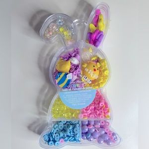 🌸Bunny Bead Kit with charms , Jewelry making, Kids Necklace & bracelet kit -NWT